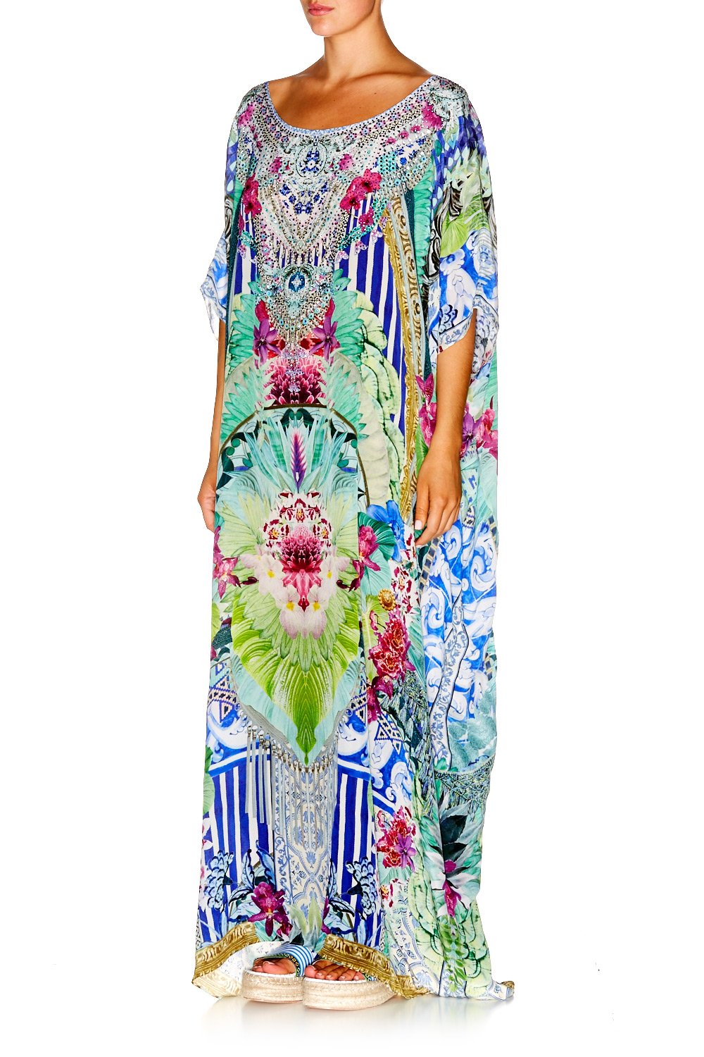 BAHIA BLISS ROUND NECK KAFTAN