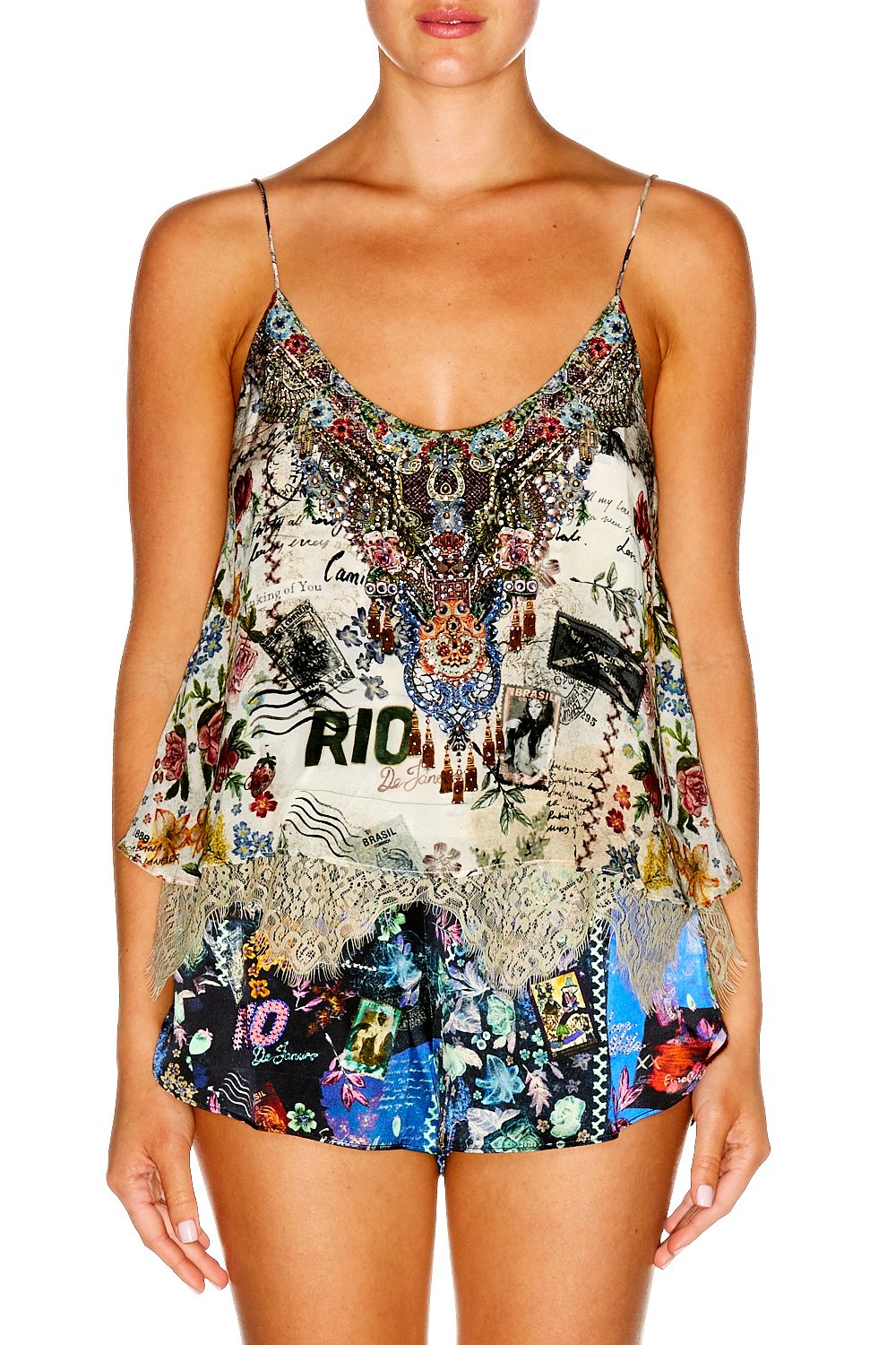 MEMORY LANE DOUBLE LAYER CAMI TOP