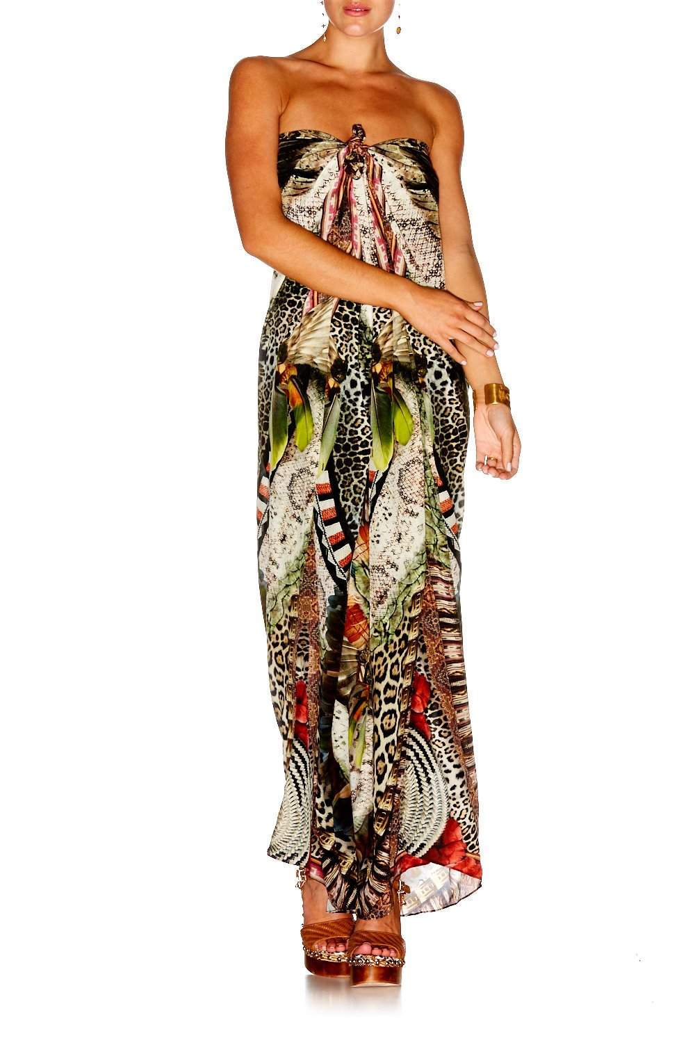 LIGHT MY FIRE ROUND NECK KAFTAN