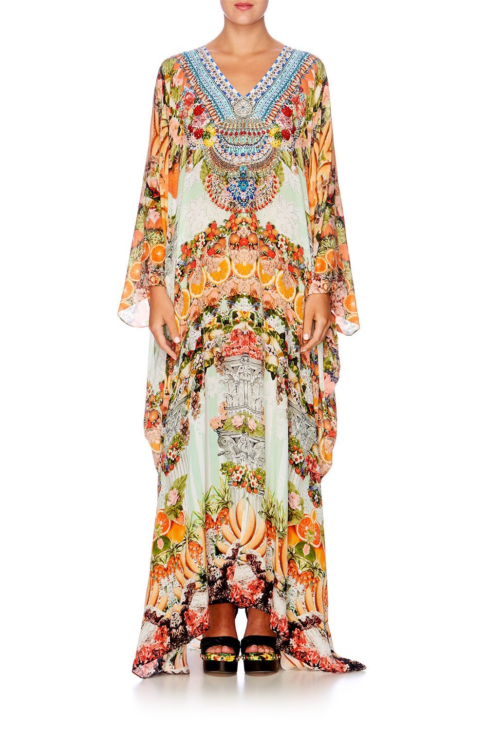 SLICE OF PARADISE SPLIT FRONT & SLEEVE KAFTAN