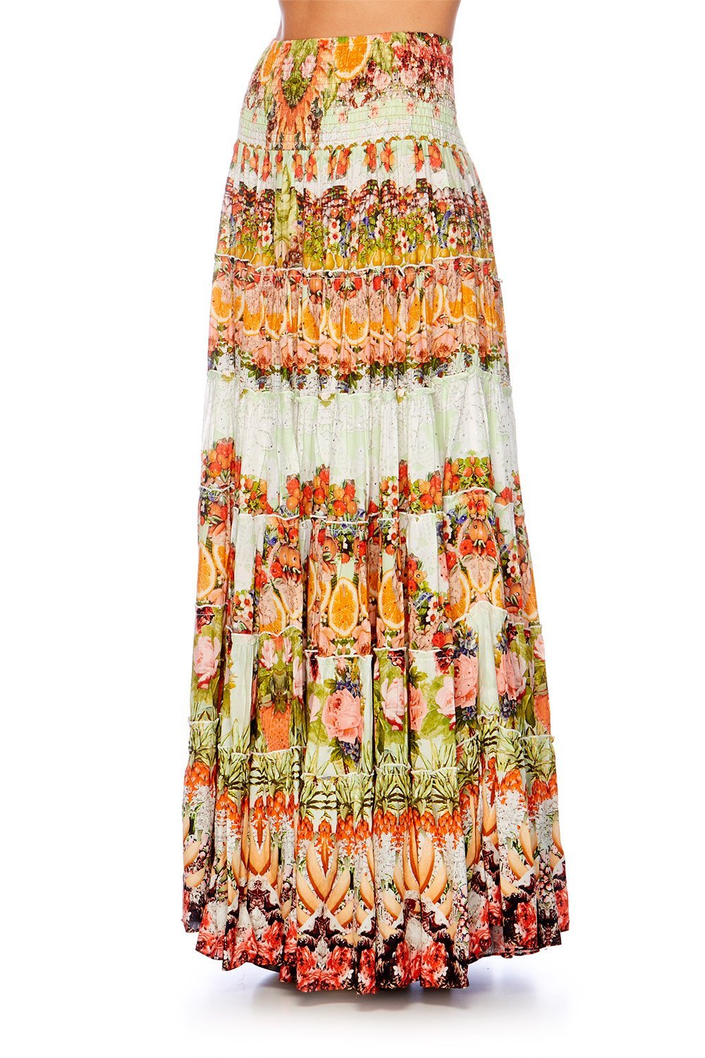 CAMILLA SAMBA SALADA TIERED MAXI SKIRT