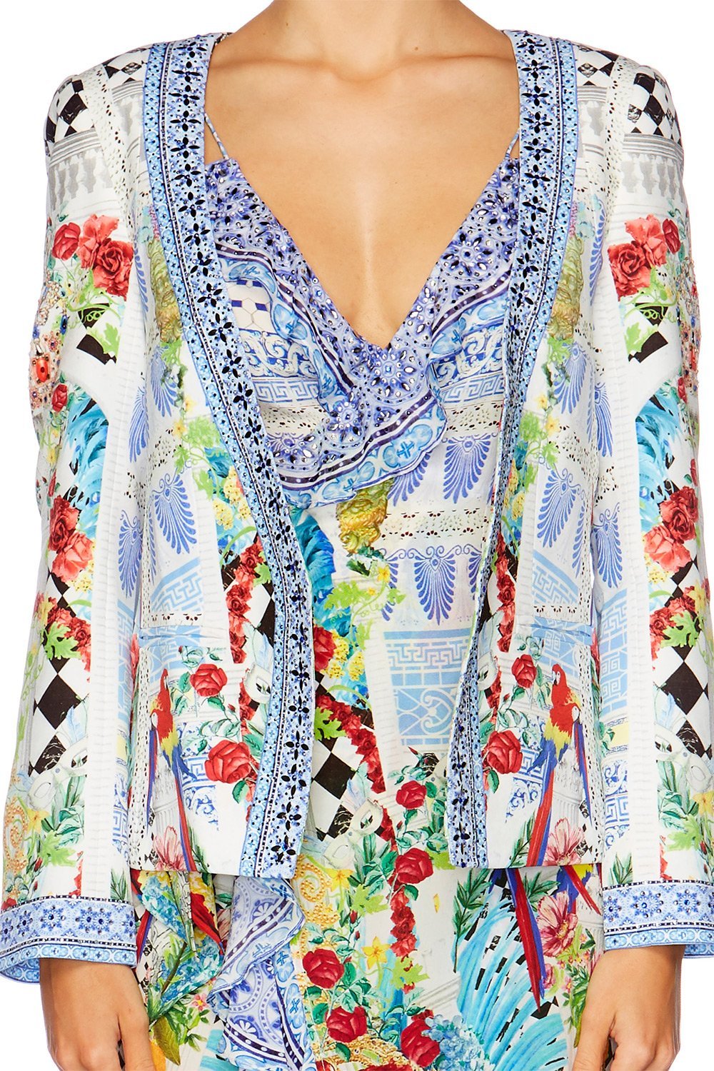 MASKING MADNESS JACKET WITH TIE BACK