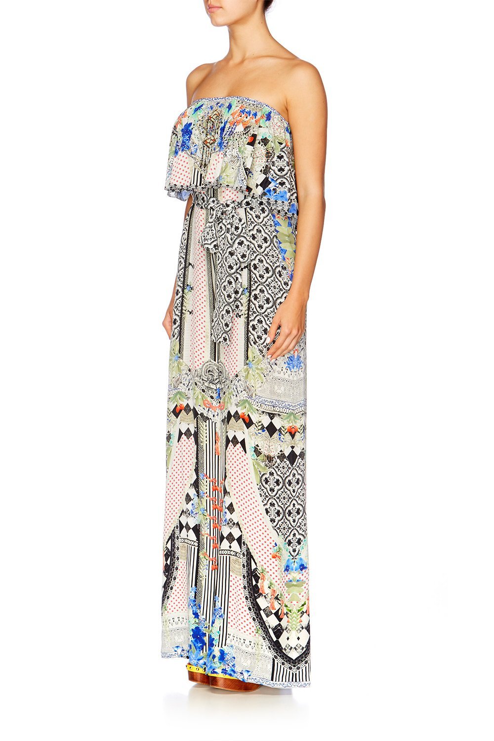 MEET ME HERE STRAPLESS JUMPSUIT W FRILL