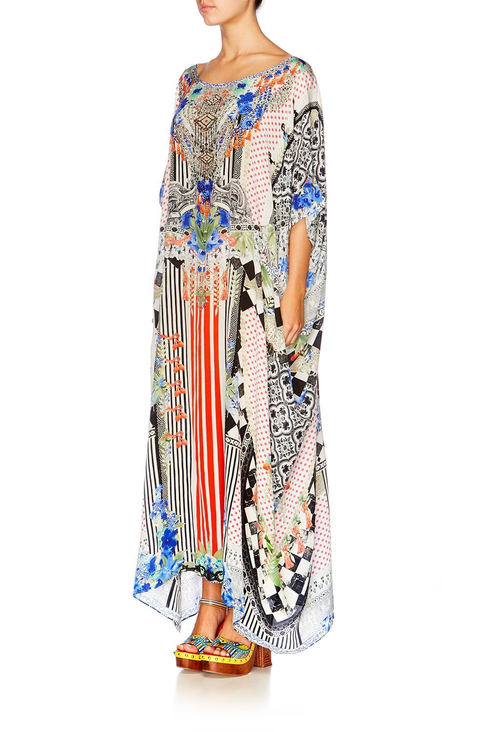 MEET ME HERE ROUND NECK KAFTAN