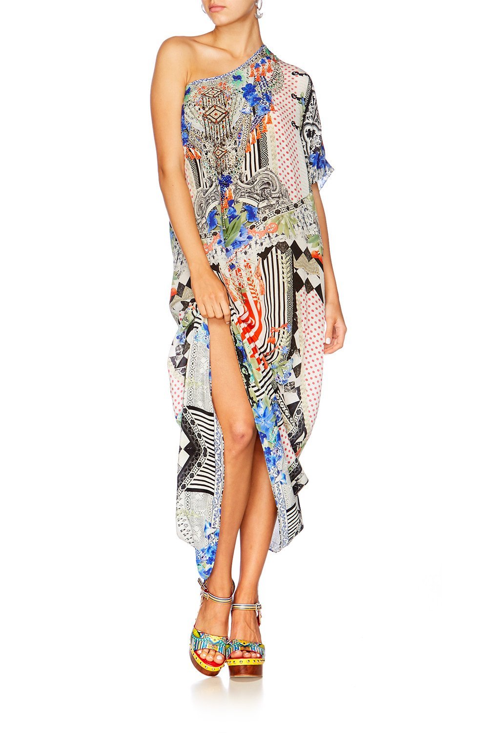 MEET ME HERE ROUND NECK KAFTAN