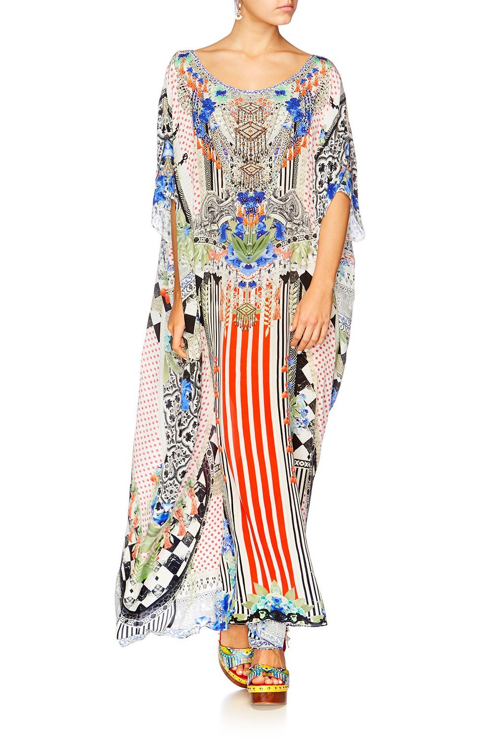 MEET ME HERE ROUND NECK KAFTAN
