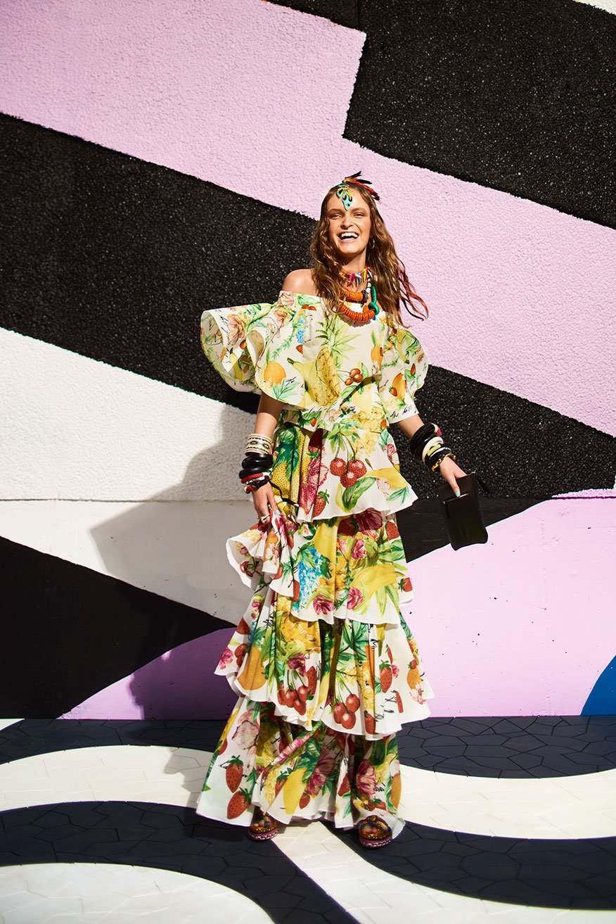 THERES NO PLACE LIKE RIO WATERFALL SKIRT