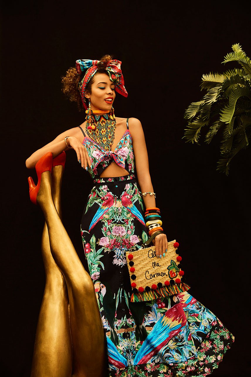 TOUCAN PLAY TIE FRONT CUT OUT MAXI DRESS