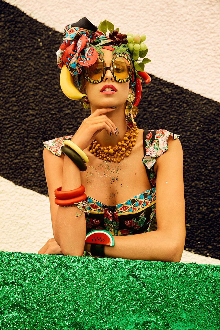 TOUCAN PLAY BUSTIER TOP W FRILL