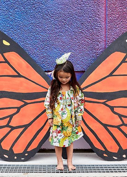 THERES NO PLACE LIKE RIO KIDS RUFFLE DRESS