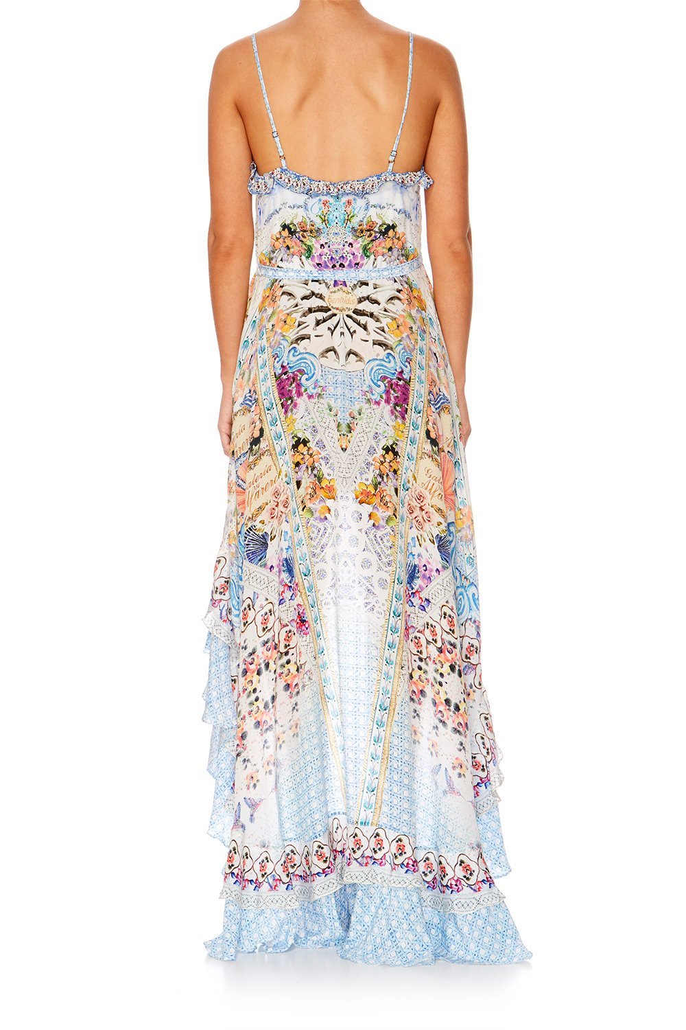 GIRL NEXT DOOR HIGH LOW BUTTON DOWN DRESS