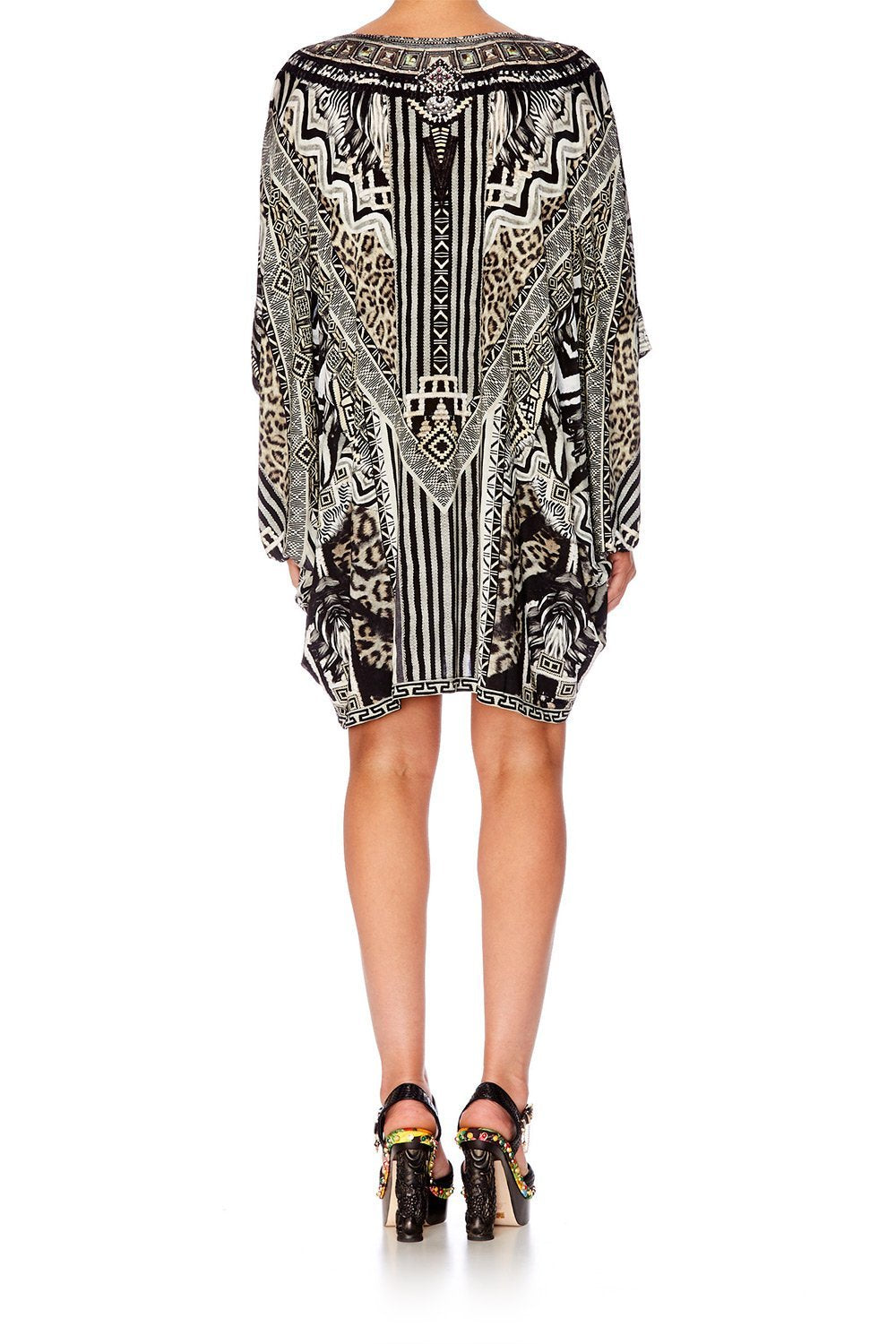 TRIBAL THEORY BAT SLEEVE DRESS
