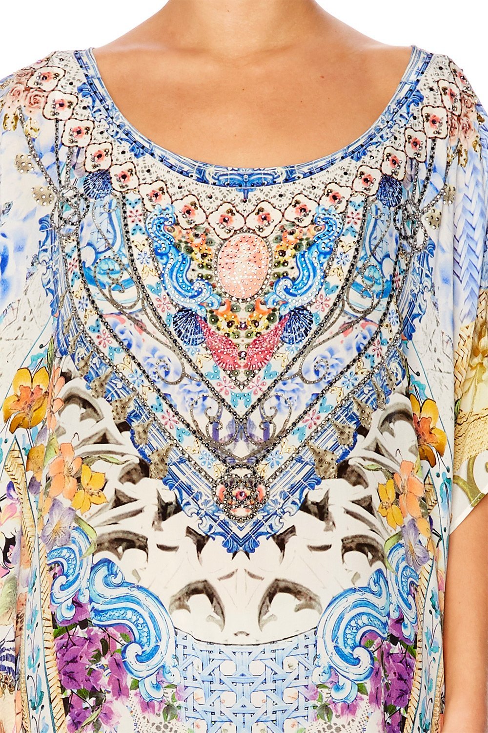 GIRL NEXT DOOR ROUND NECK KAFTAN