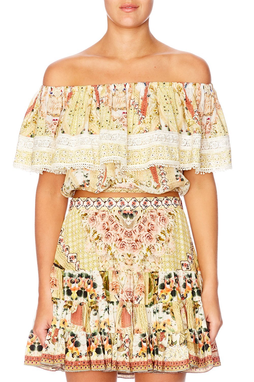 MY SUMMER LOVE OFF SHOULDER FRILL TOP