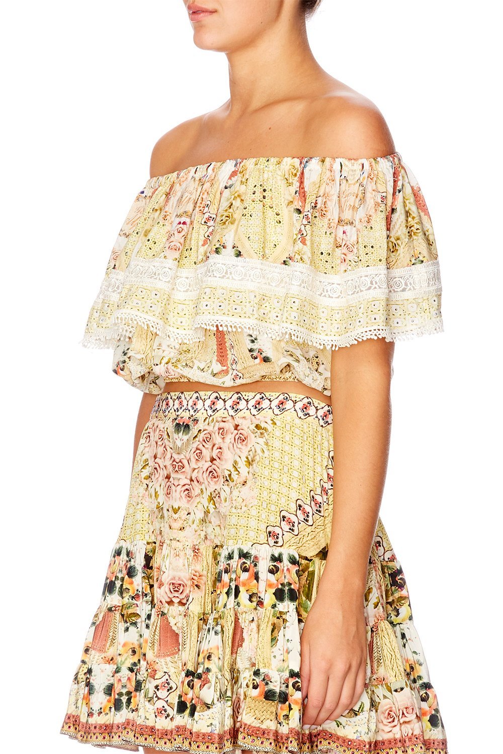 MY SUMMER LOVE OFF SHOULDER FRILL TOP
