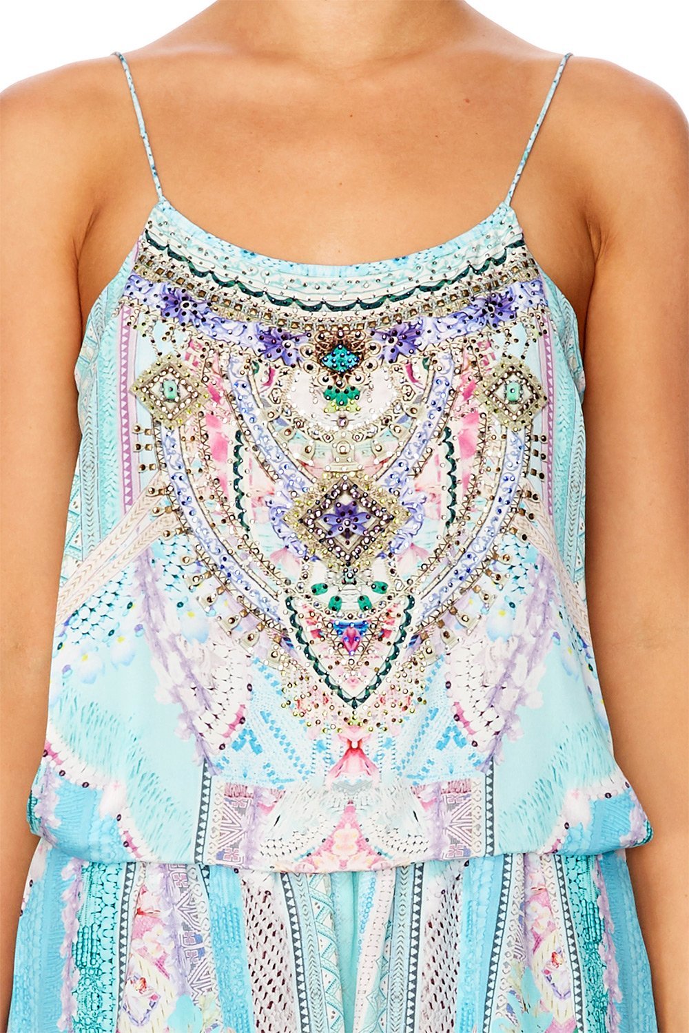 GARDEN STATE SHOESTRING STRAP PLAYSUIT