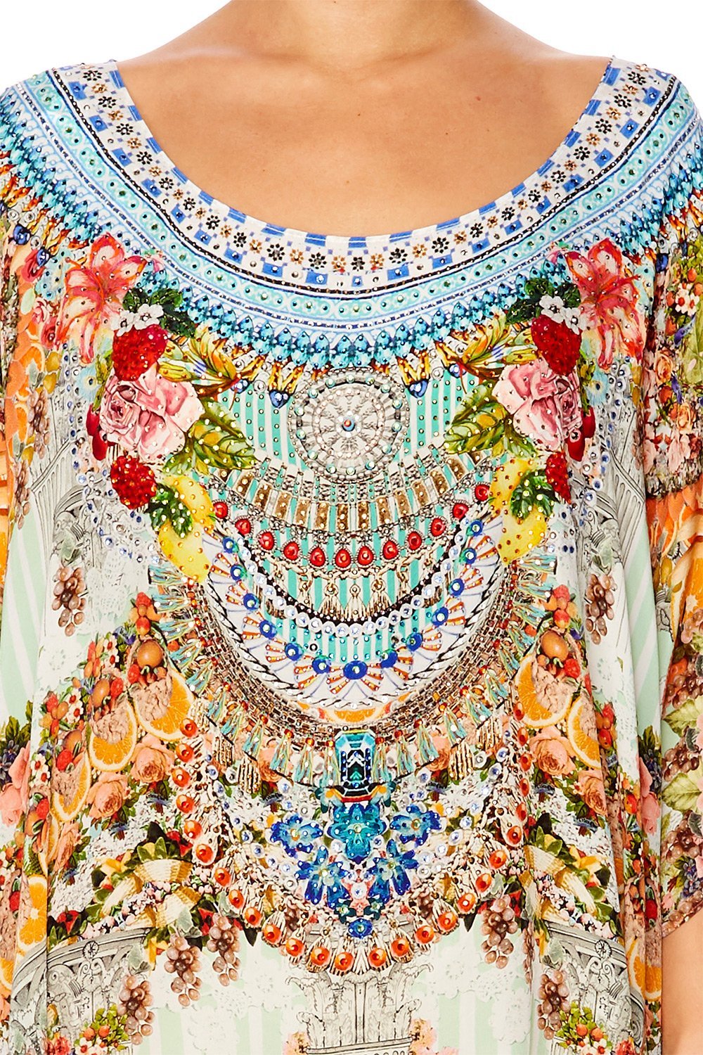 SLICE OF PARADISE SHORT ROUND NECK KAFTAN