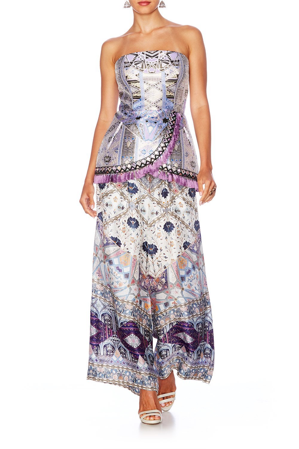 TALES OF TATIANA CROSSOVER PEPLUM TOP