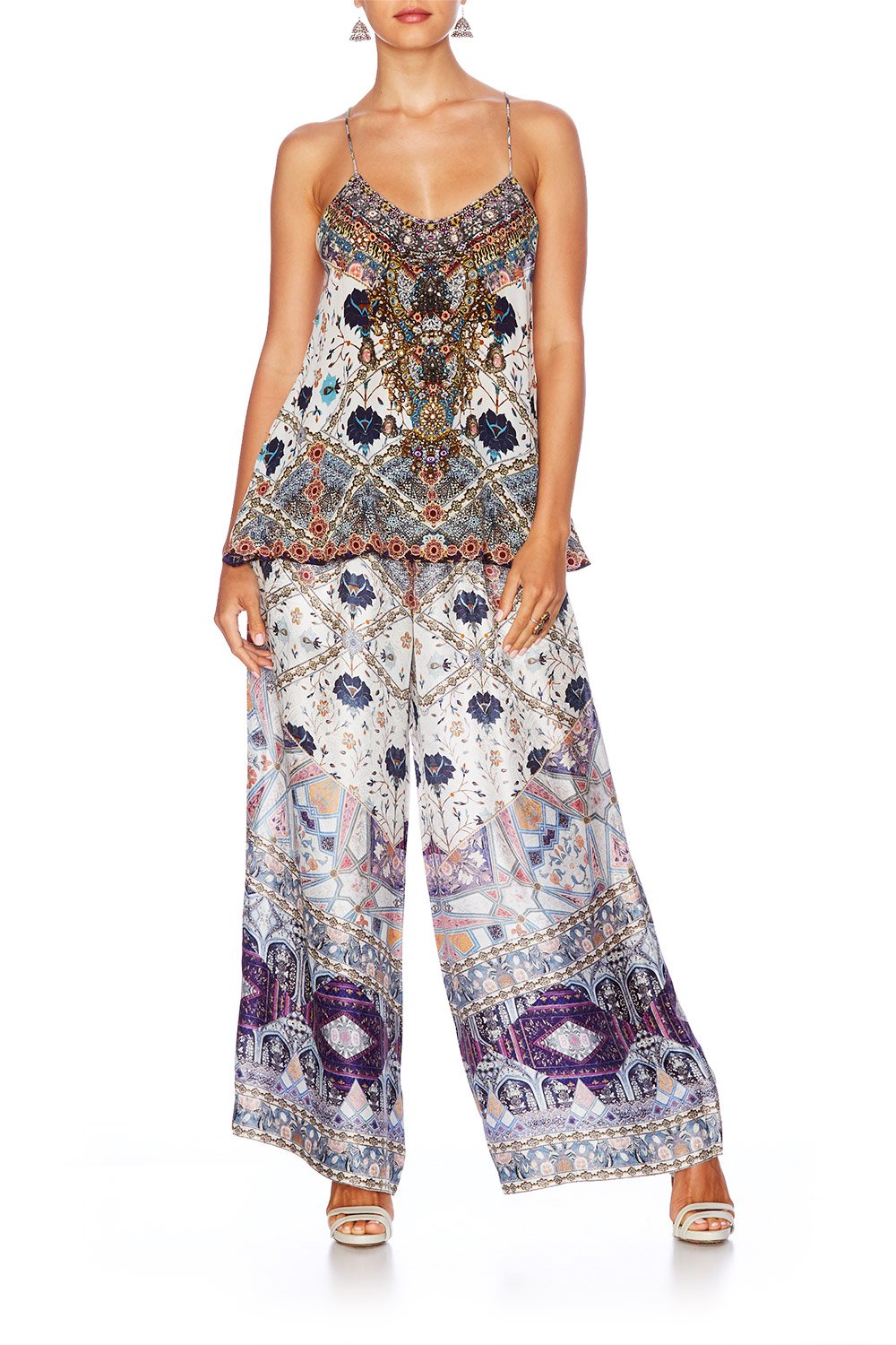 TALES OF TATIANA LOUNGE TROUSER W TIE WAIST