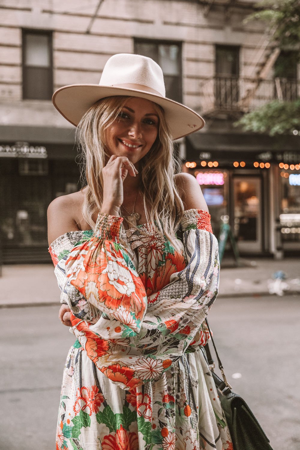 CAMILLA MS MAIKO OFF SHOULDER SHIRRED DRESS