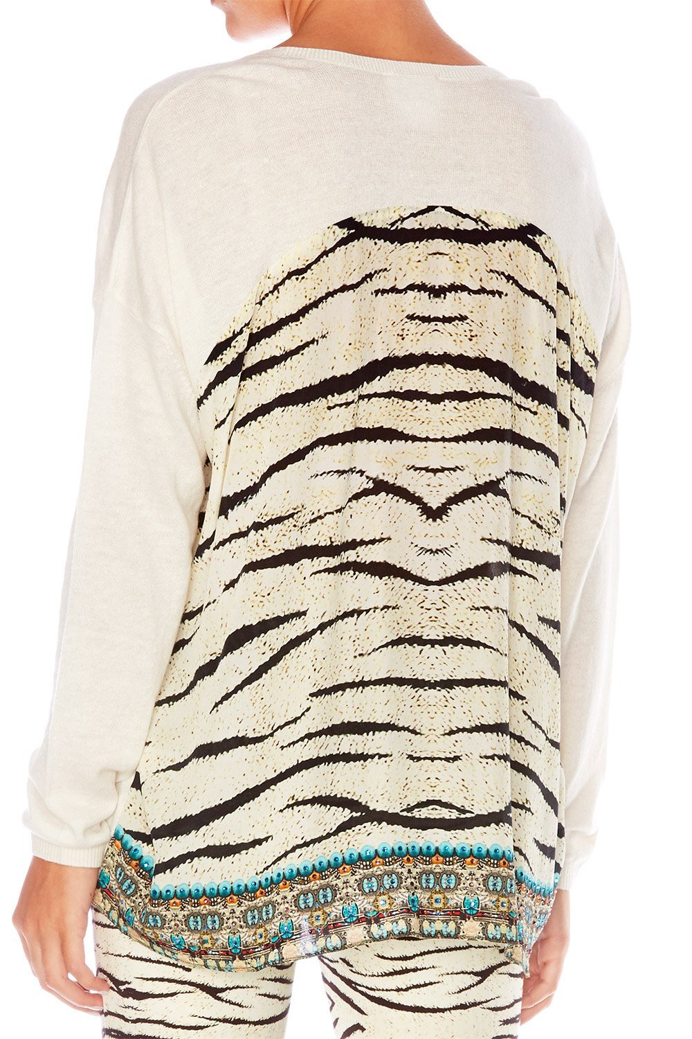 THE BODYGUARD JUMPER W CONTRAST BACK