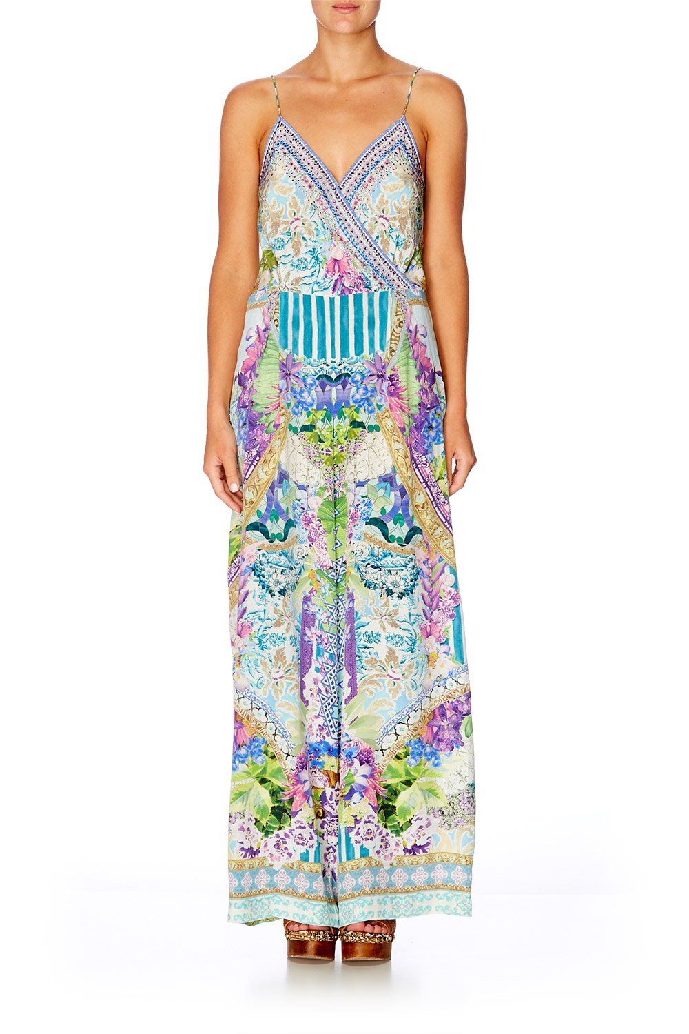 SALVADOR FIELDS FOREVER LOW V CROSS FRONT JUMPSUIT