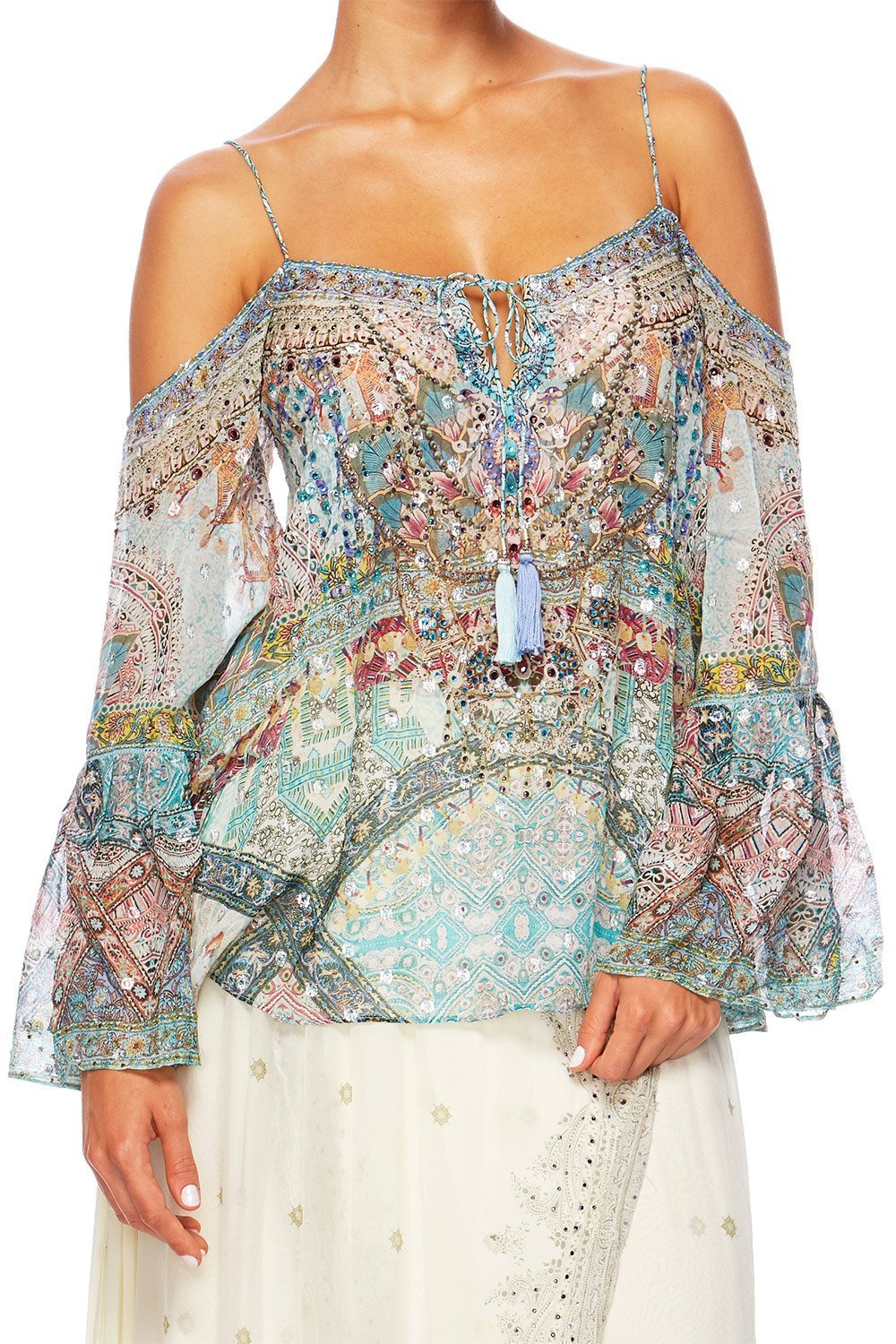 SISTERS OF THE MARIGOLD DROP SHOULDER TOP