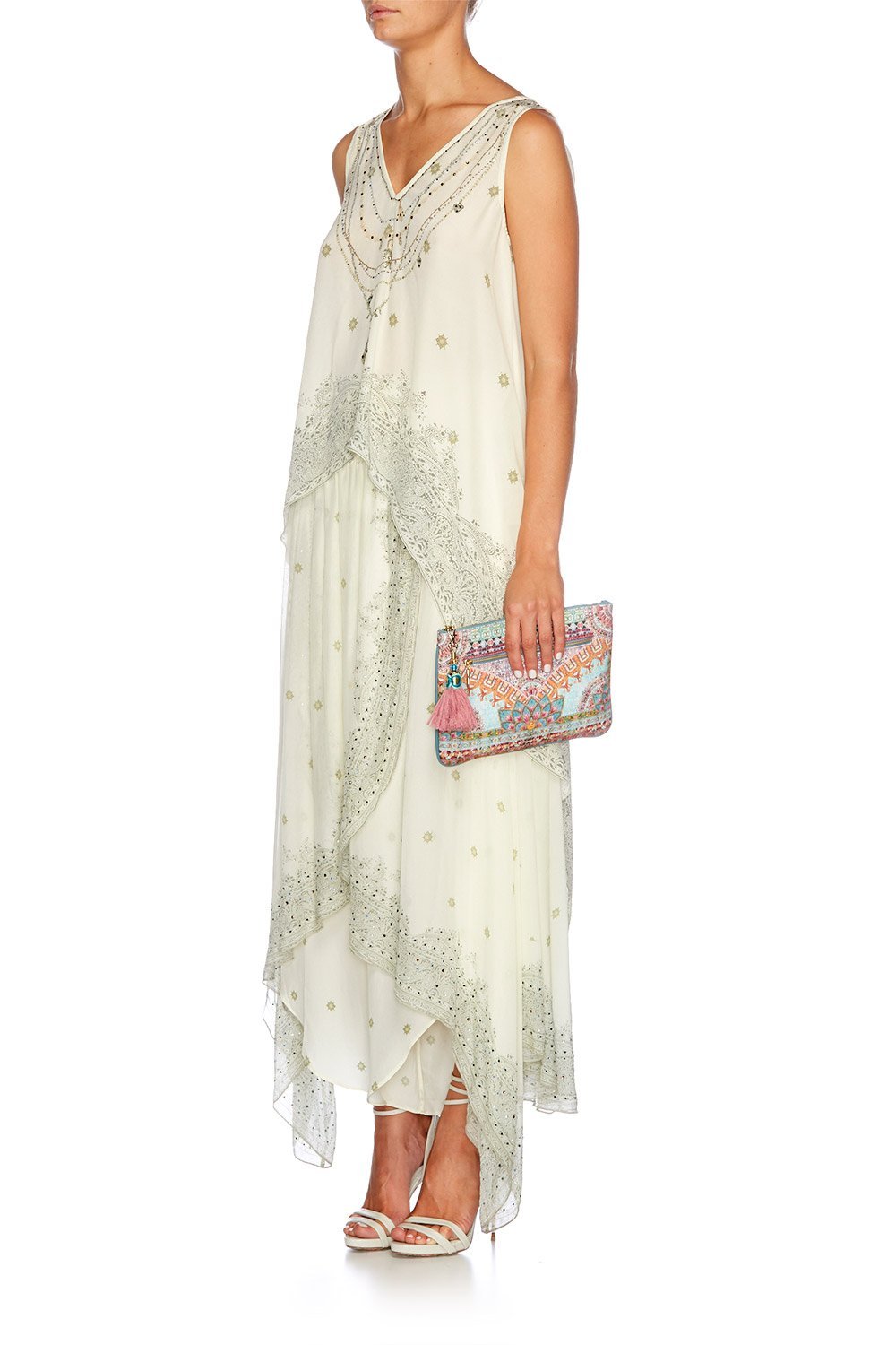 SISTERS OF THE MARIGOLD SMALL CANVAS CLUTCH