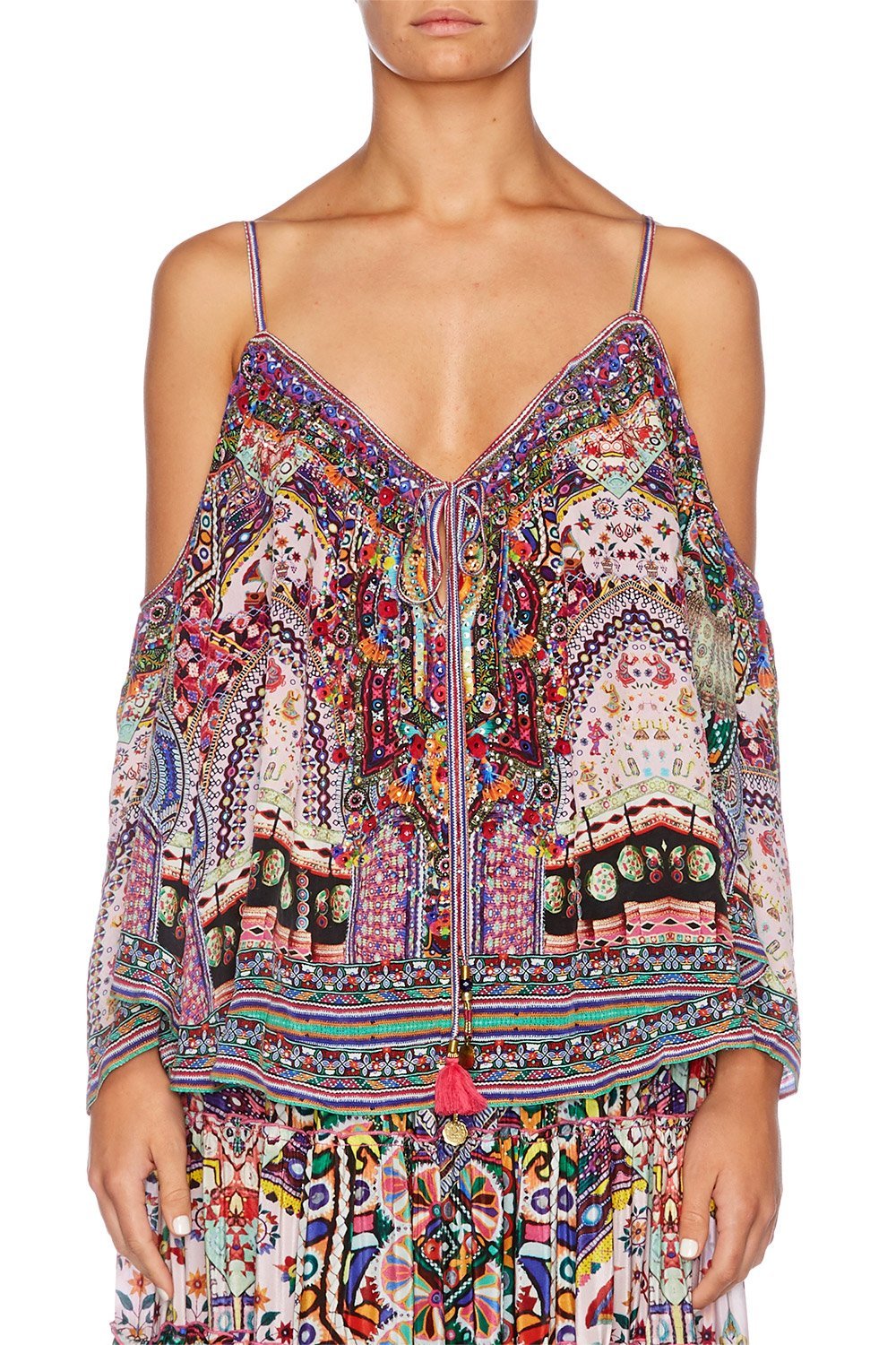 KALBELIA QUEEN LONG SLEEVE DROP SHOULDER TOP