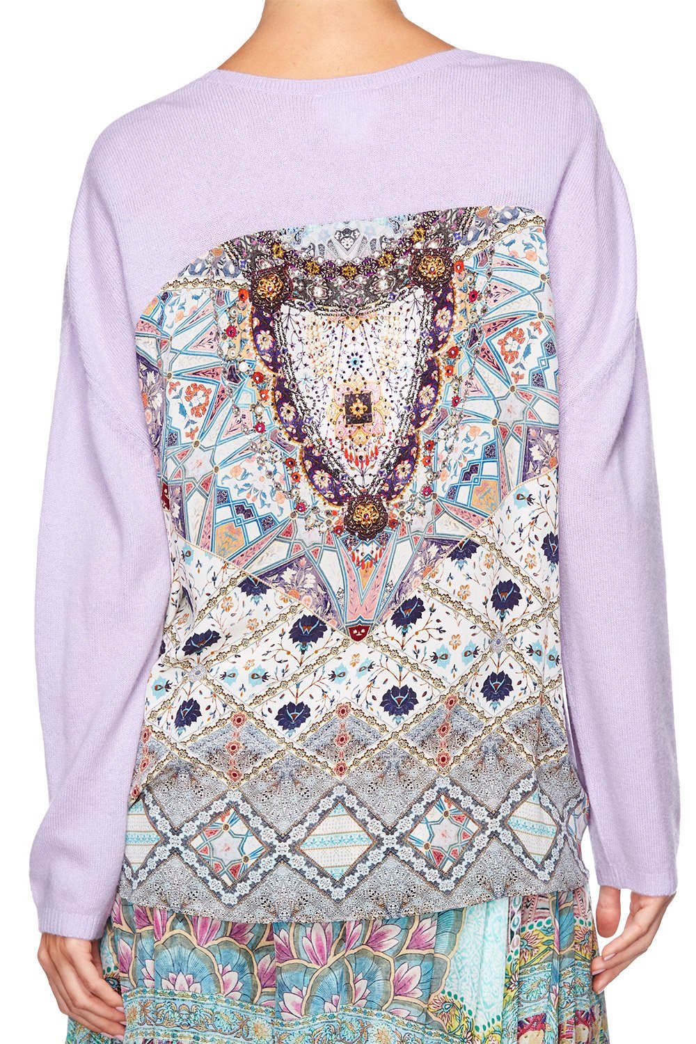 TALES OF TATIANA JUMPER W CONTRAST BACK