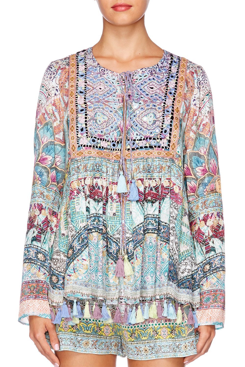 SISTERS OF THE MARIGOLD LONG SLEEVE BIB TOP