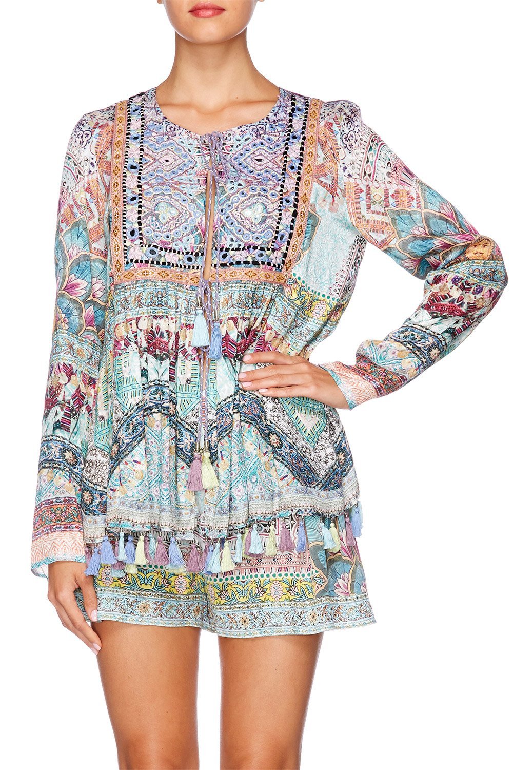 SISTERS OF THE MARIGOLD LONG SLEEVE BIB TOP