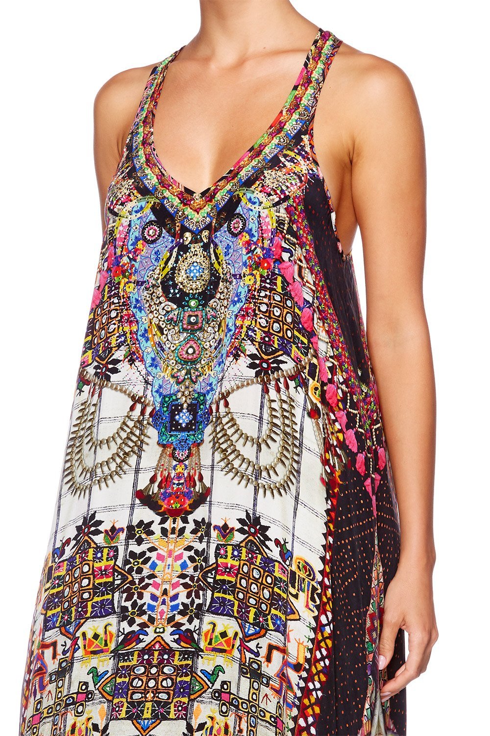 TINY DANCER VNECK RACER BACK DRESS