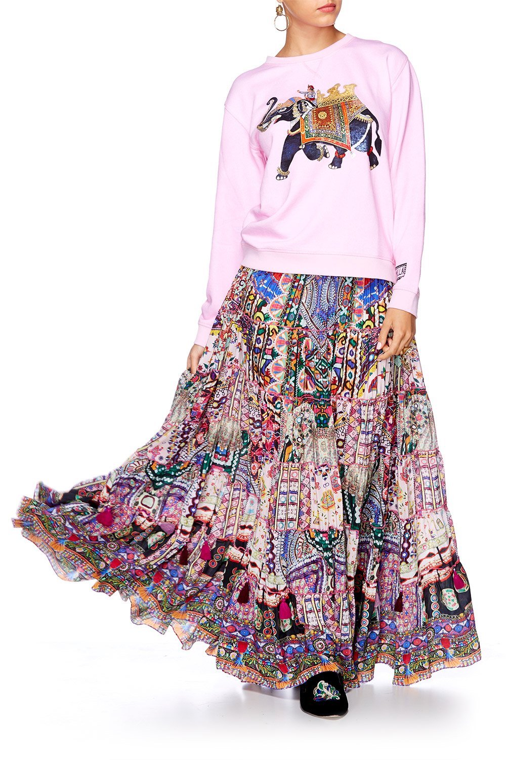 KALBELIA QUEEN PINK ROUND NECK SWEATER