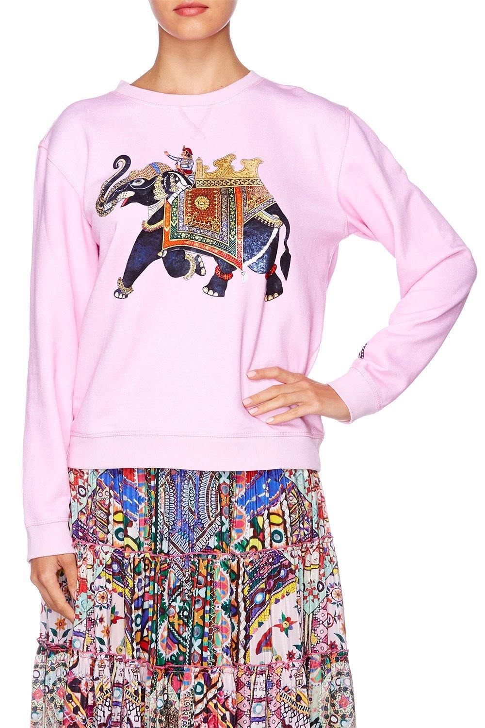 KALBELIA QUEEN PINK ROUND NECK SWEATER