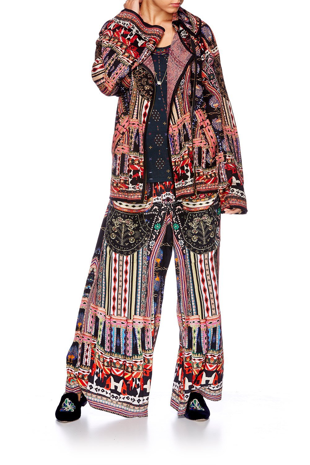 DANCING ON MY OWN KNIT JACQUARD JACKET