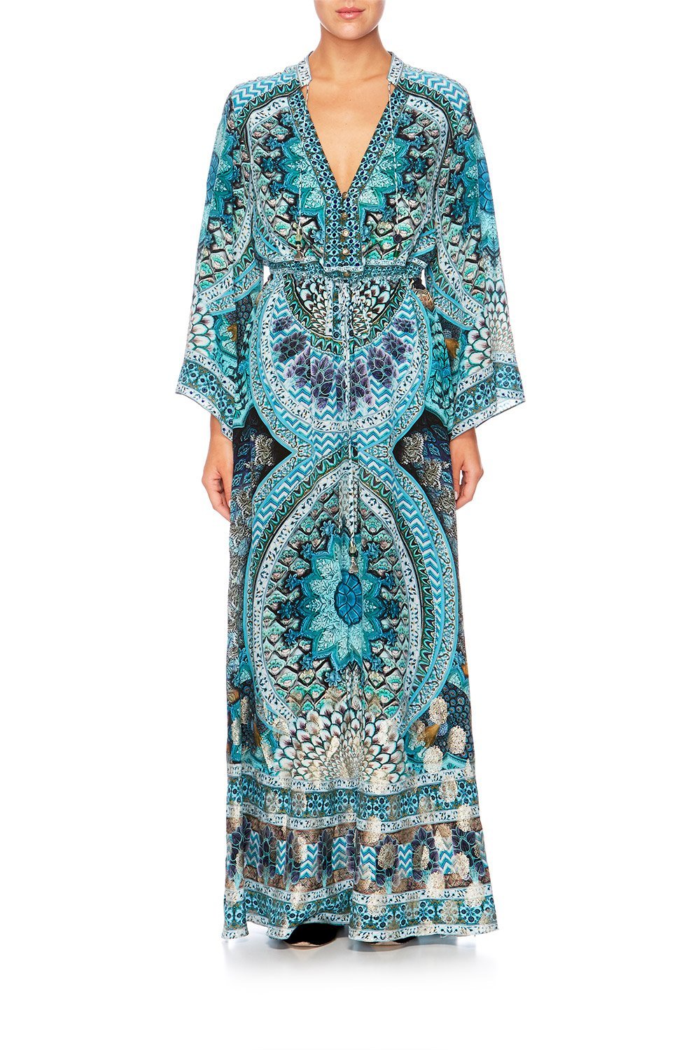 TURN ON THE CHARM DRAWSTRING BUTTON UP DRESS