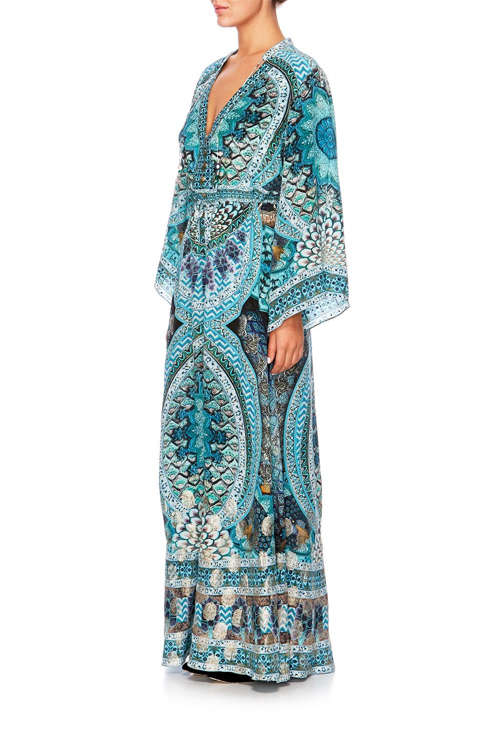 TURN ON THE CHARM DRAWSTRING BUTTON UP DRESS