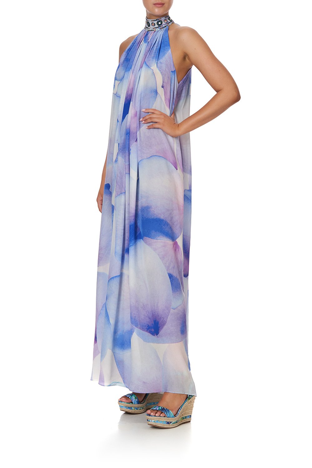 HIGH NECK LONG DRESS DREAM CATCHER