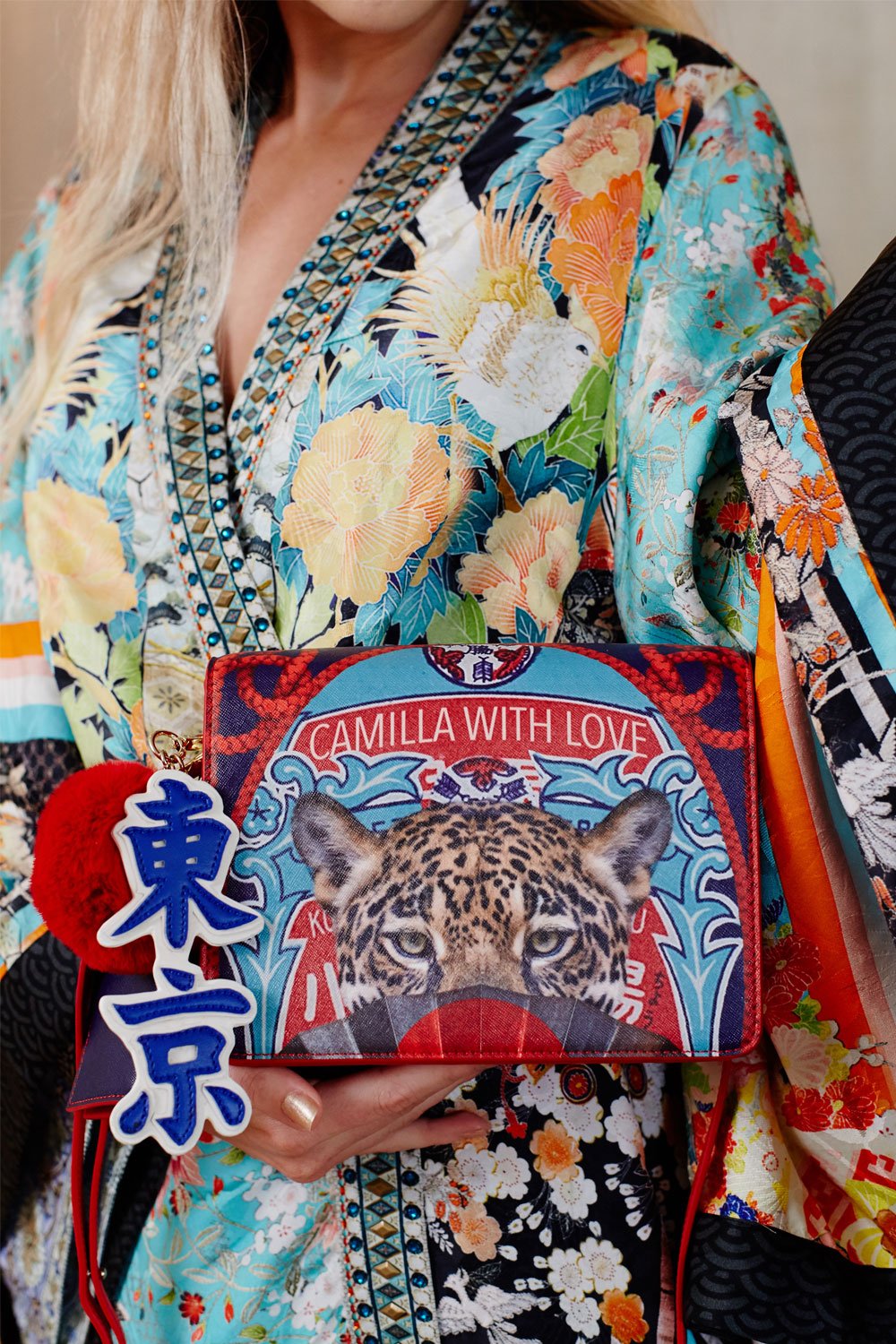 CAMILLA LEOPARD WITH LOVE SAFFIANO CROSS BODY BAG