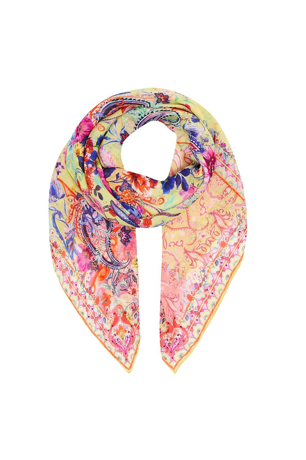 OVERSIZED SILK SCARF PEACE MOVEMENT