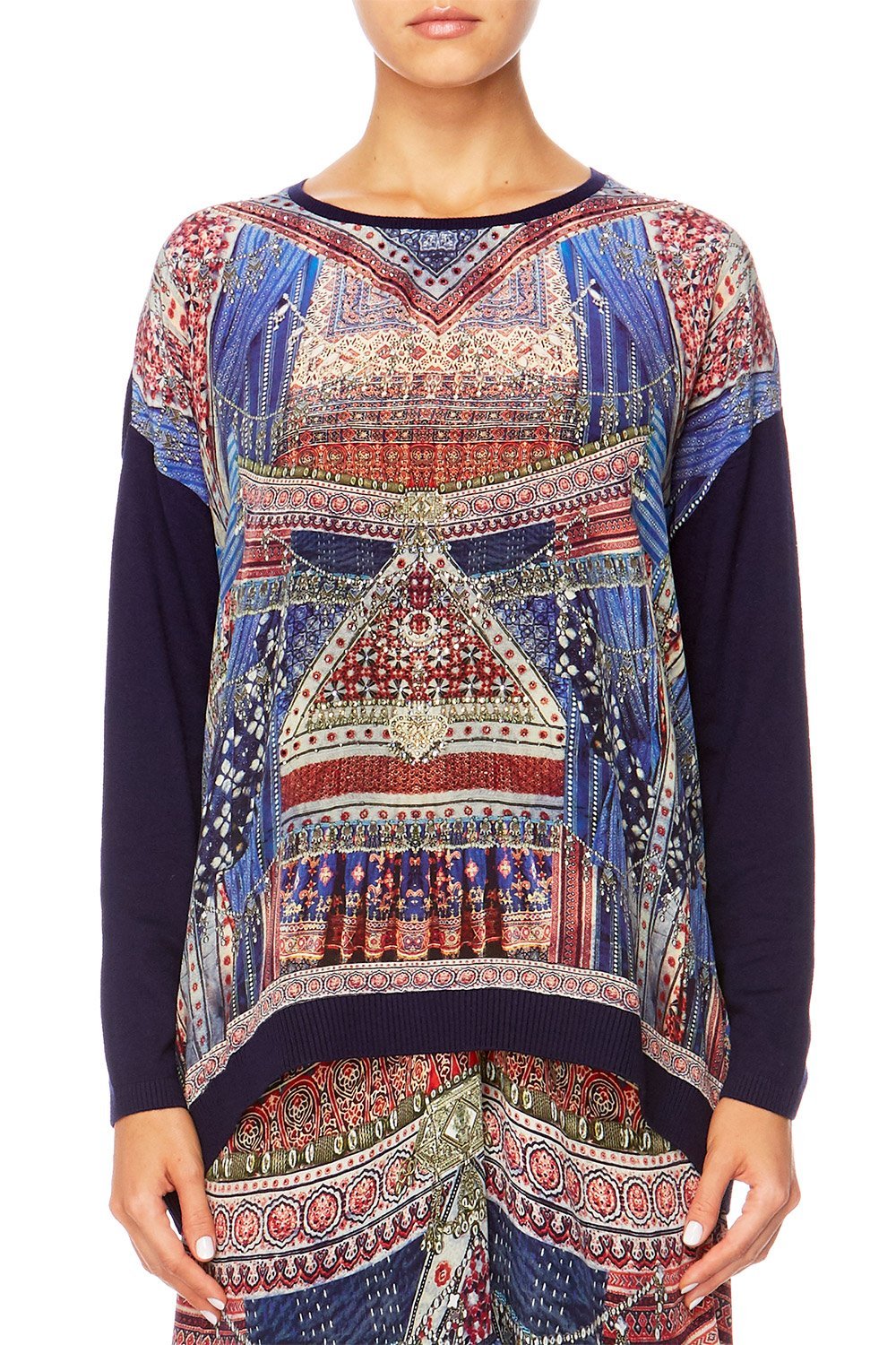 OVERNIGHT BAG JUMPER W CONTRAST FRONT