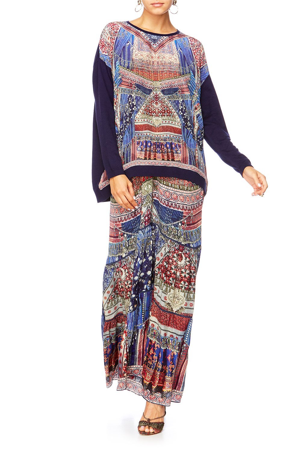 OVERNIGHT BAG JUMPER W CONTRAST FRONT