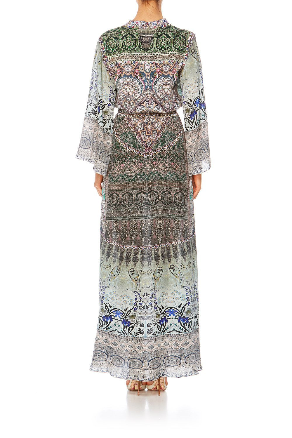 MAMAS HOME DRAWSTRING BUTTON UP DRESS