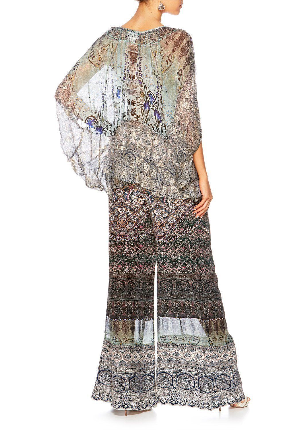 WIDE LEG DRAWSTRING WAIST PANT MAMAS HOME