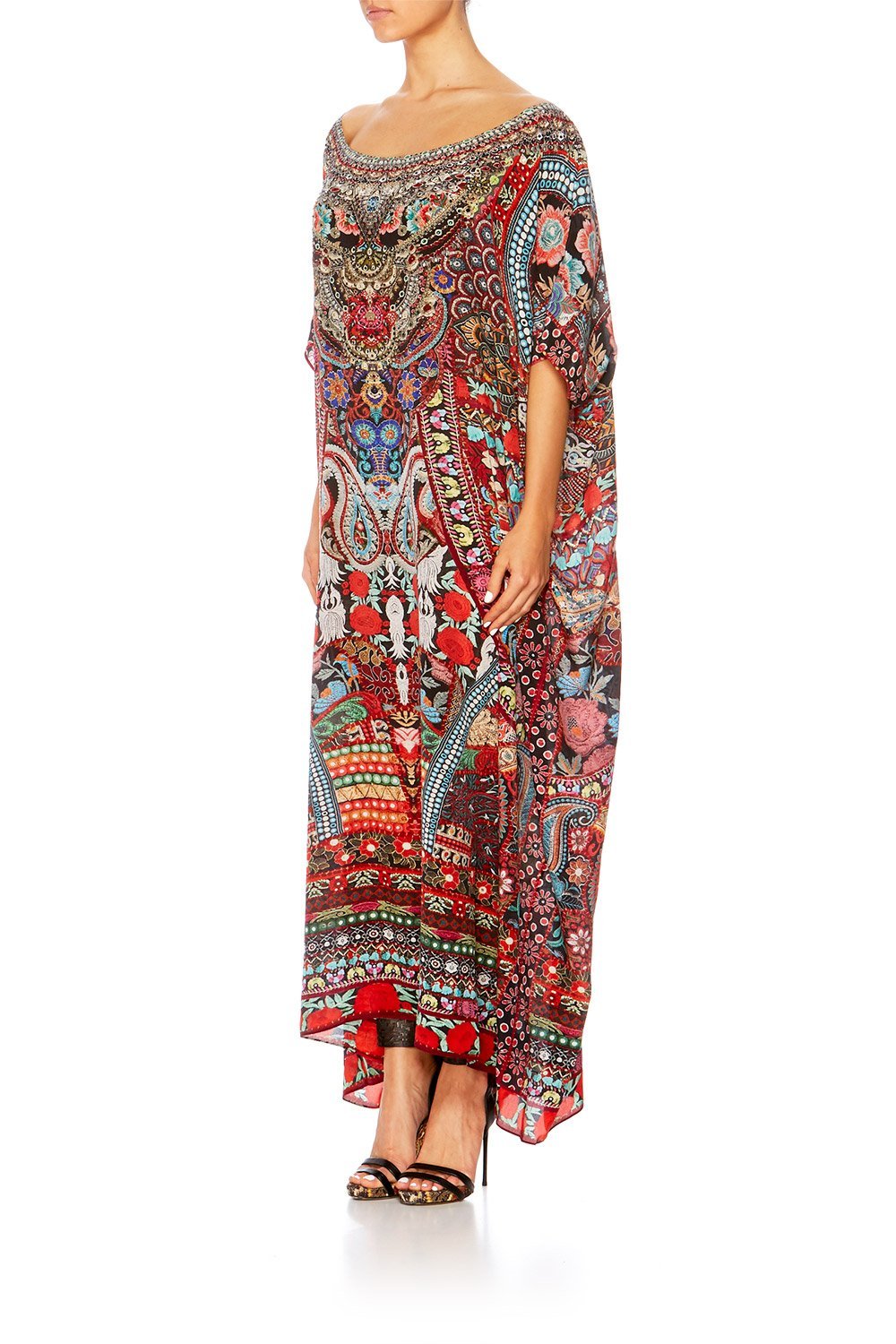 QUEEN ALIKA SLIM LINE ROUND NECK KAFTAN
