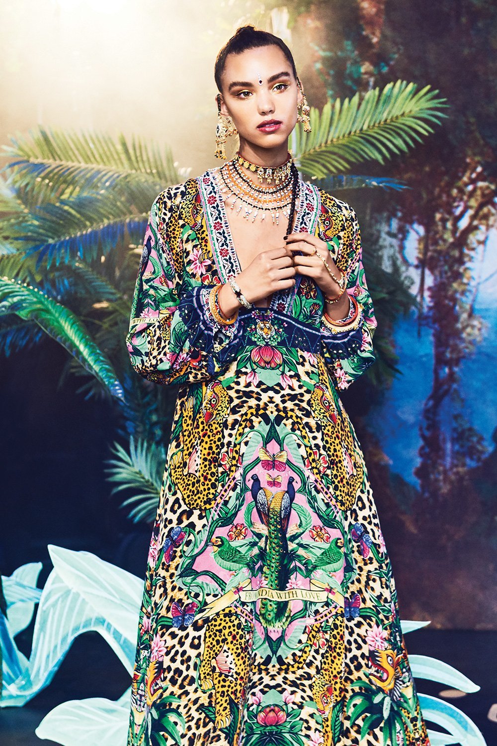 THE JUNGLE BOOK LONG DRESS W BELL SLEEVE