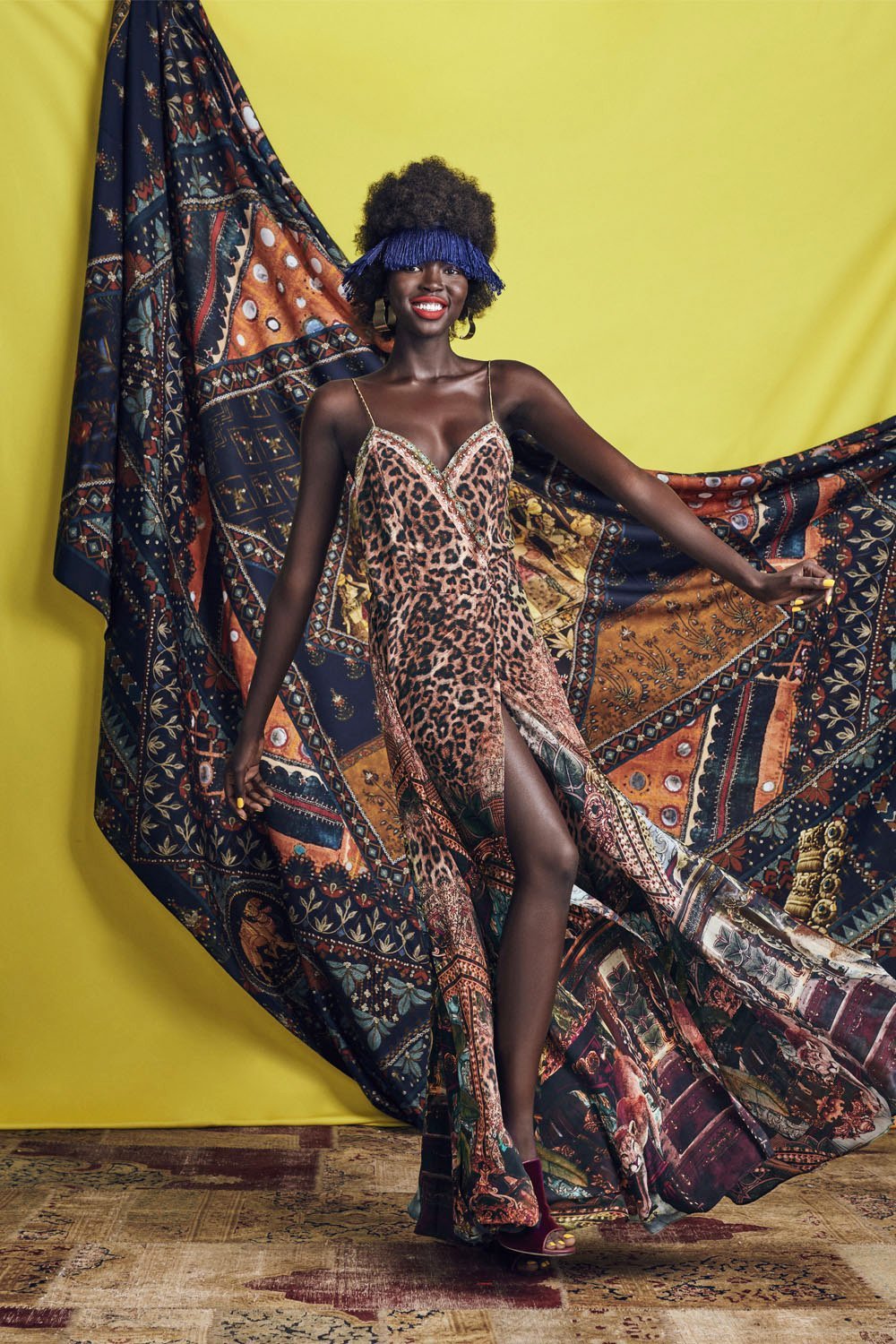 THE GYPSY LOUNGE CROSS OVERLAY HALTER DRESS