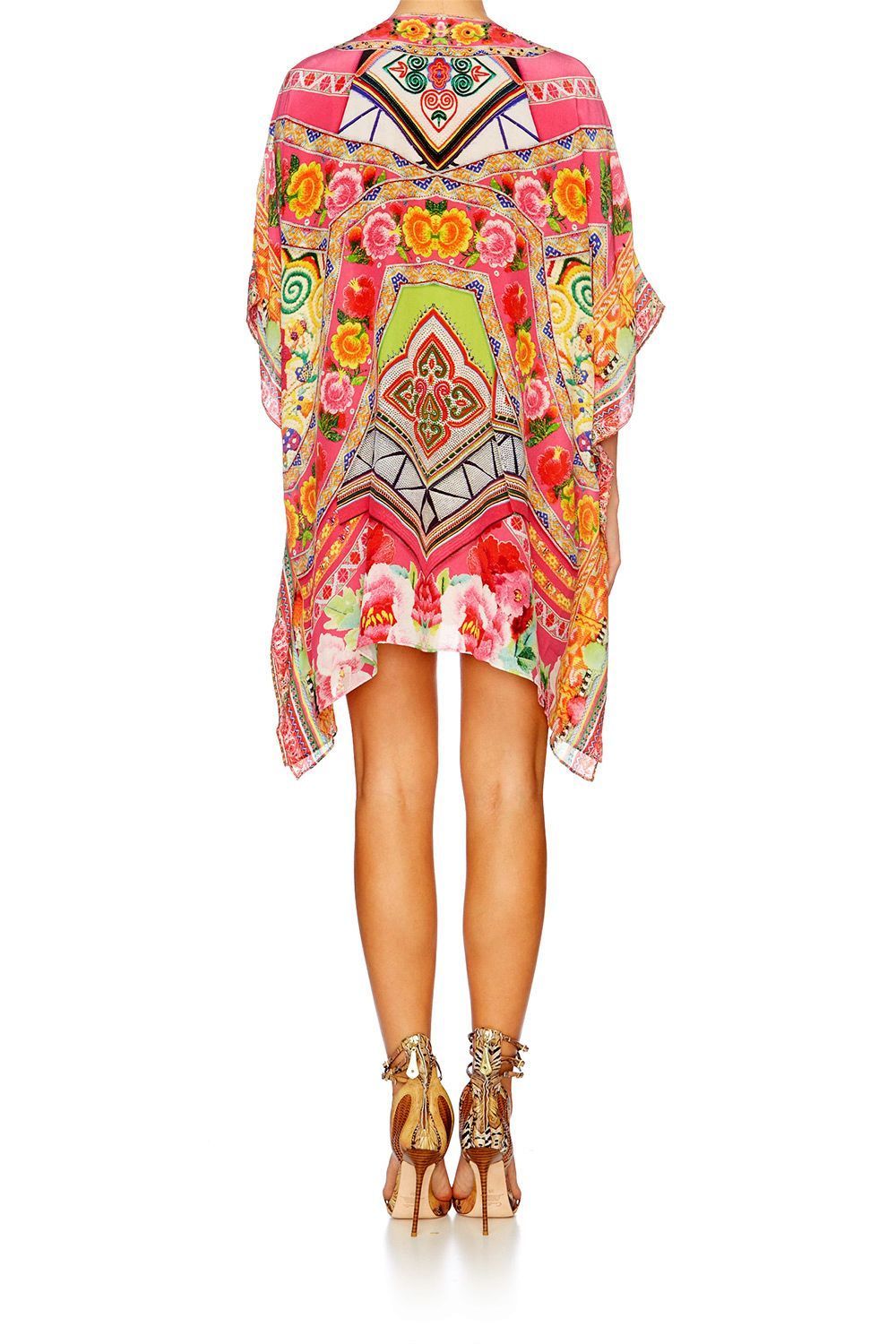 HANI HONEY SHORT LACE UP KAFTAN