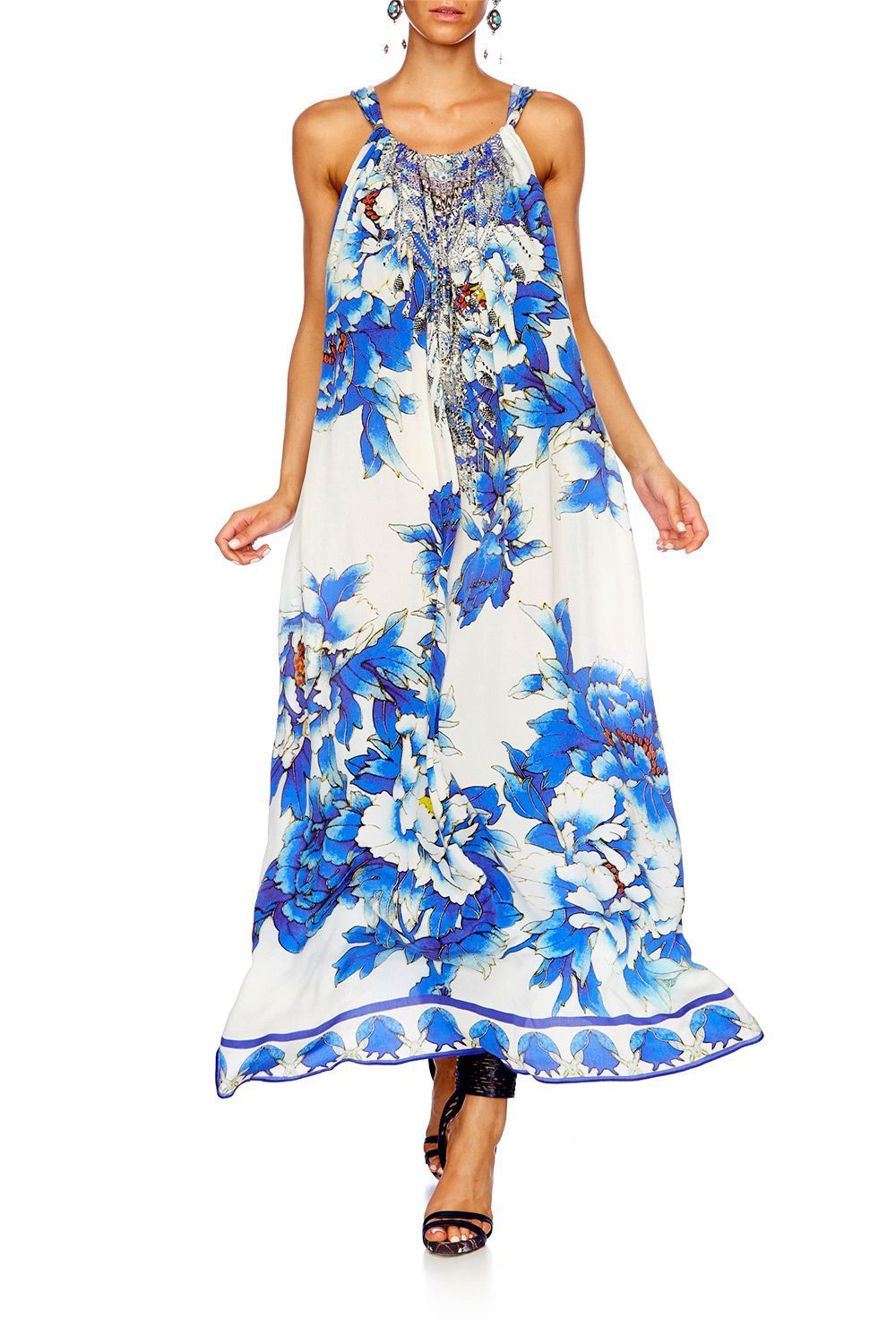 RING OF ROSES DRAWSTRING DRESS